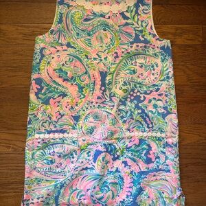 Lilly Pulitzer Girls Paisley Shift Dress in Blue, Pink, Green